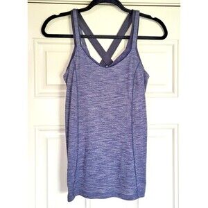 Lululemon Size 8 Run for the Gold Heathered Tank Top Camo Strappy Activewear